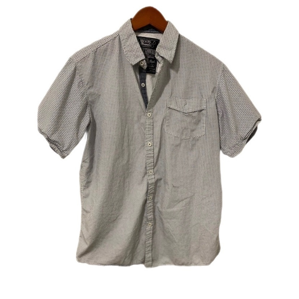 BROKEN Threads Blue Patterned Button Down Shirt